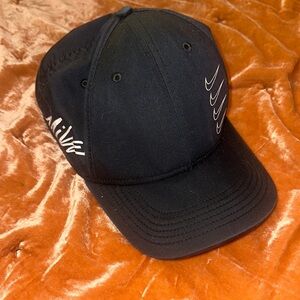 Women’s Nike Adjustable Black Cap with White Swoosh Accents